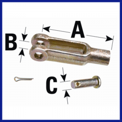 Teleflex Morse Marine Clevis Kit  3300 3/16"