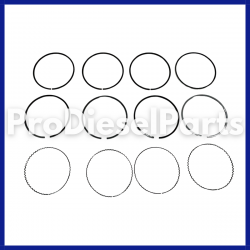 Ring Set, Single Cylinder STD ONE PIECE PISTON,,Detroit Diesel Engine 6V71 8V71 12V71 16V71 6 71L 4 71L 371L